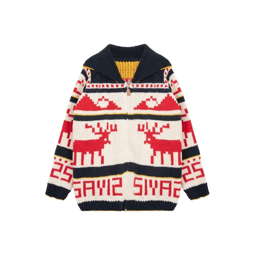 SUNSUNTOWN Рождественский красный Женские Свитеры