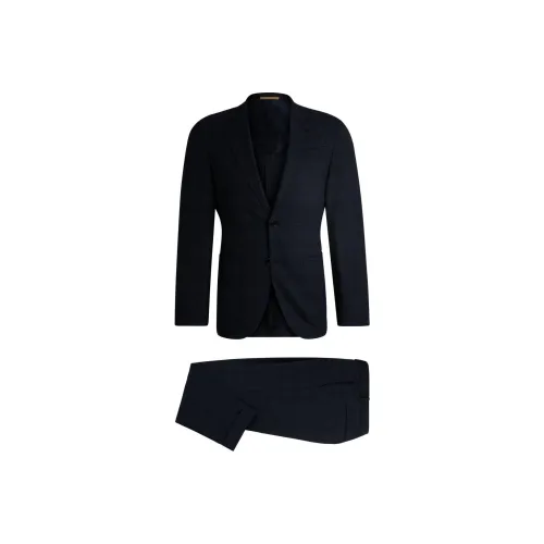 Hugo Boss FW24 Бизнес-костюм Мужской Темно-синий