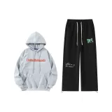 Серый топ + черные штаны