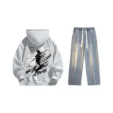 Set (Премиум Серый Стандартное Издание + Винтаж Синий Джинсы)