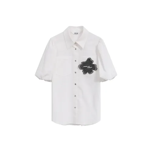 ZINGME Чисто белые Женские Рубашки