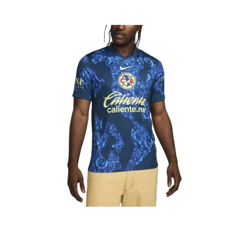 nike Club América 2024 25 Stadium Away Футбол Джерси Мужской Фиолетовый Синий