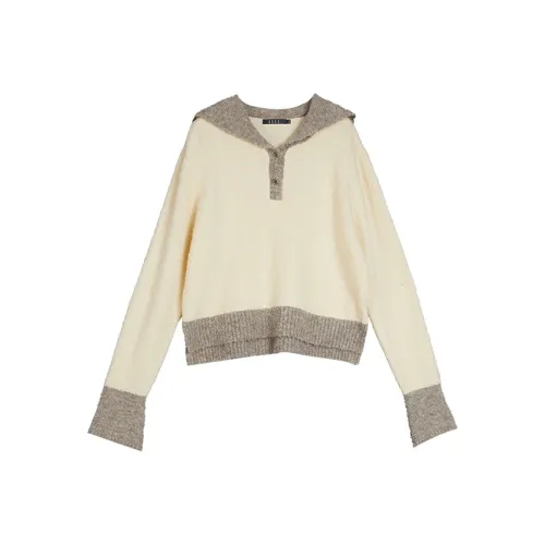 ELLE Свитер Женский Бежевый Кофейный