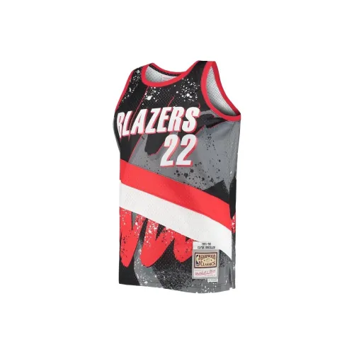 NBA MITCHELL NESS Clyde Drexler Баскетбольная Джерси Мужская Черная