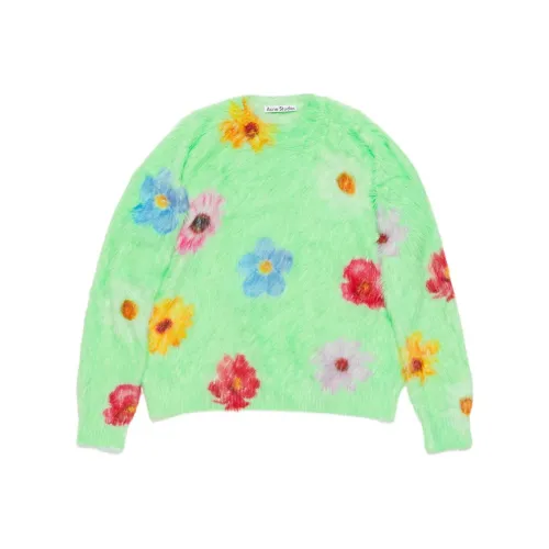 ACNE STUDIOS Принт FLUFFY JUMPER Свитер Женский Зеленый