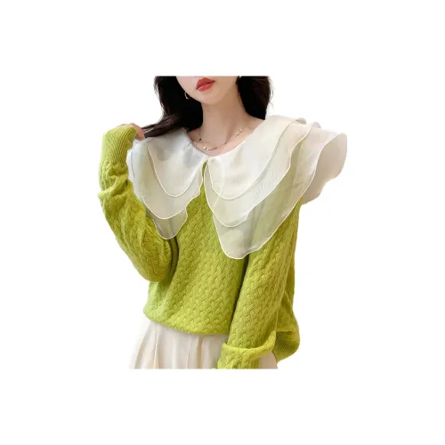 MOKANA Зеленые Женские Свитера