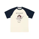 Абрикос/Темно-синий