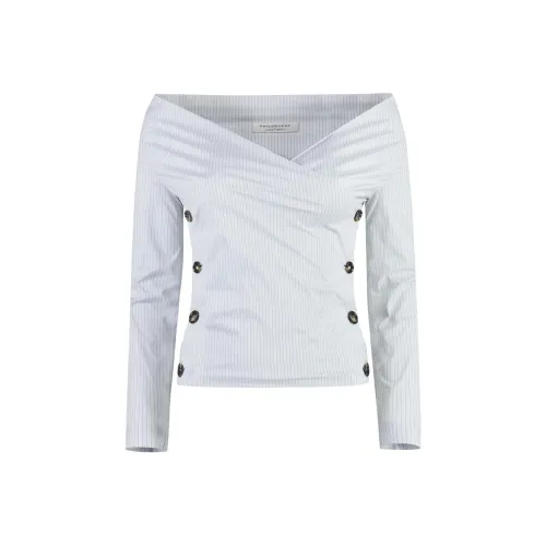 PHILOSOPHY DI LORENZO SERAFINI Рубашка Женская Светло-Синяя