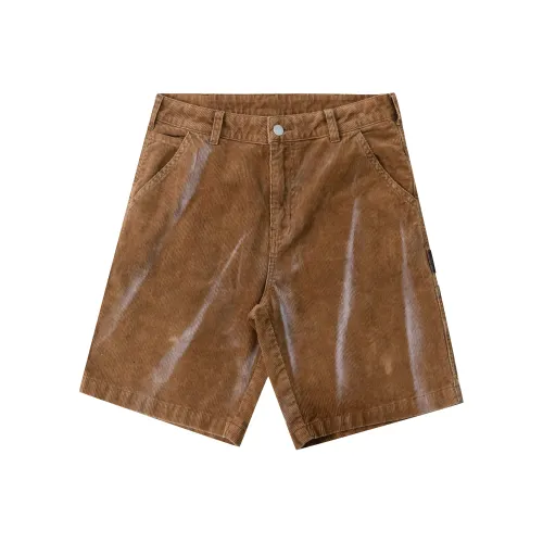 False Perception Повседневные шорты унисекс вымытый коричневый