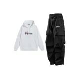 Белый топ+черные брюки