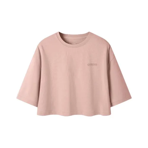 OUTDOOR PRODUCTS T-рубашка с рукавом-капри женская светло-коралловый розовый