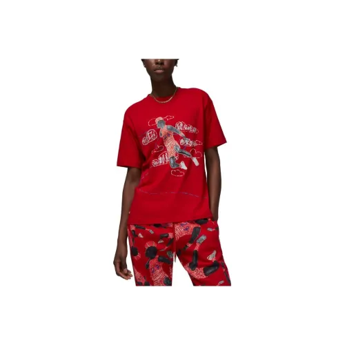 JORDAN Red Женские T-рубашки