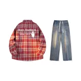 Set (Pink Red Shirt + Nostalgic Blue Jeans)  
Комплект (Розовая Красная Рубашка + Ностальгические Синие Джинсы)
