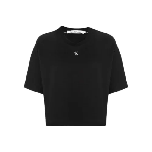 Calvin Klein T-рубашка с рукавом-кафтан женская черная