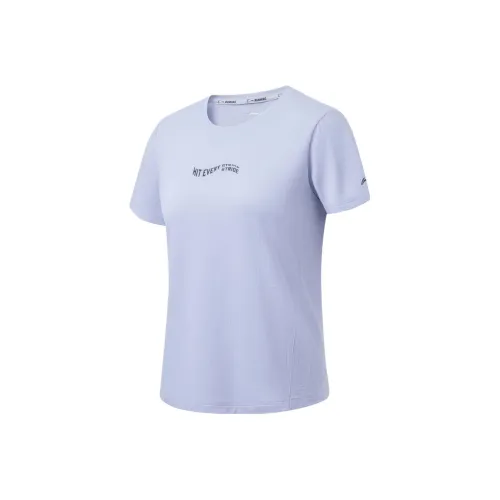 LINING Running Collection Лазурь Перо Синий Женские T Рубашки