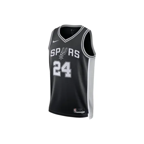 NBA x Nike San Antonio Spurs ICON Collection Edition Swingman Баскетбольный костюм унисекс черный