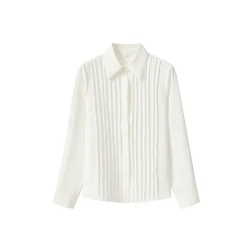 LUOMENG Белые Женские Рубашки