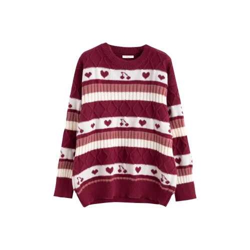 Tonlion Red Женские Свитера