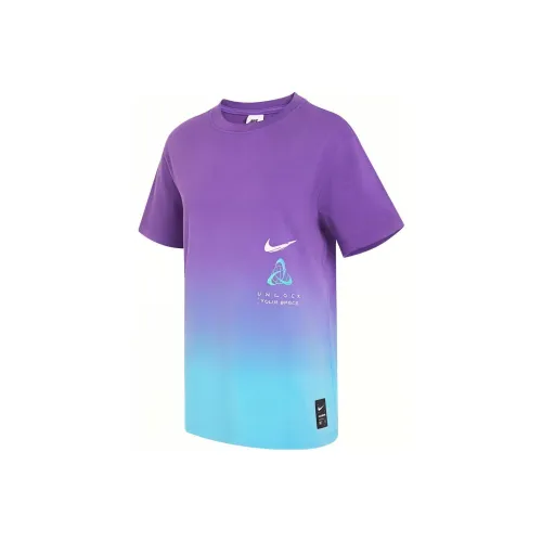 NIKE SS23 Resistant High Basketball Series Балтийский Морской Синий Женские Футболки