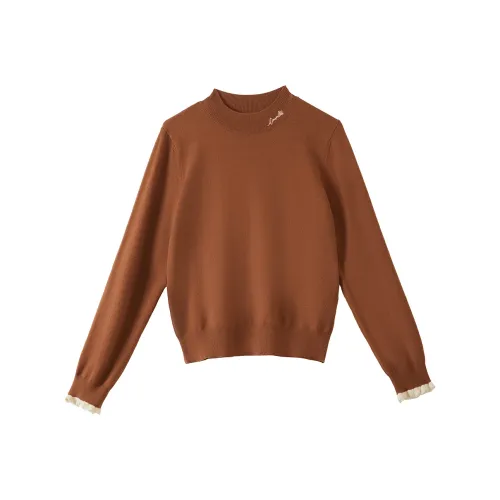 Inman Свитер Женские Кофейный Красный