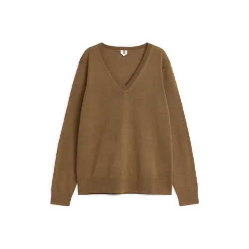 ARKET Свитер Женский Светло-Коричневый