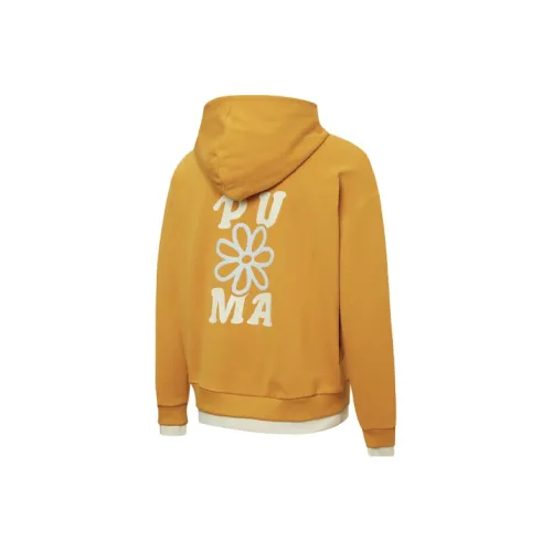 PUMA Оранжево-желтые Женские Свитшоты