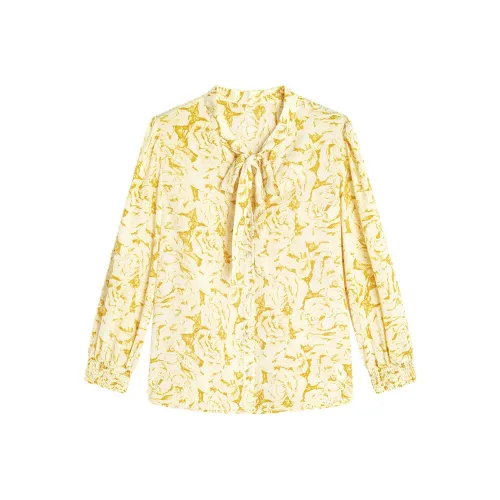Famanxuan Рубашка Женская Bernie Dawn Желтая
