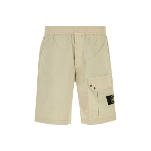 Stone Island Повседневные шорты Мужские Бежевые