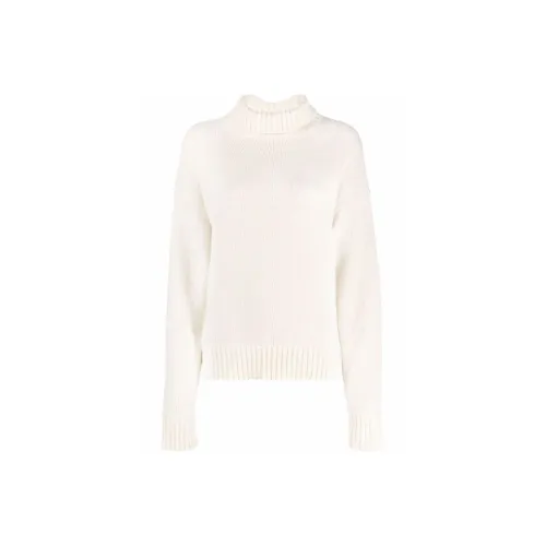JIL SANDER Экрю Женские кашемировые свитеры