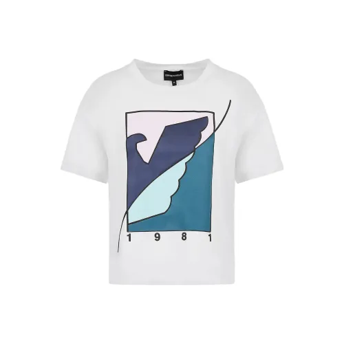 EMPORIO ARMANI Белые Женские Футболки