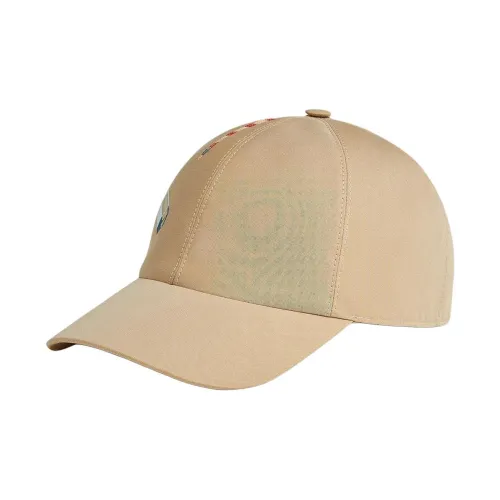 HERMES Хлопок Кепки Мужские Бежевые