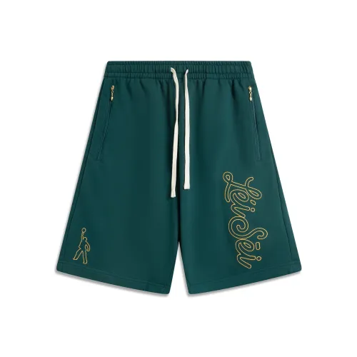 Лайнер x BADMARKET Повседневные шорты Мужские Зеленые