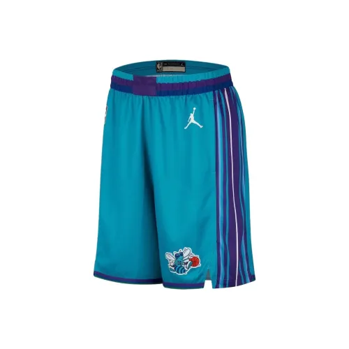 NBA Charlotte Hornets Charlotte Hornets Nike Hardwood Классическое издание Баскетбольные шорты Унисекс Синий