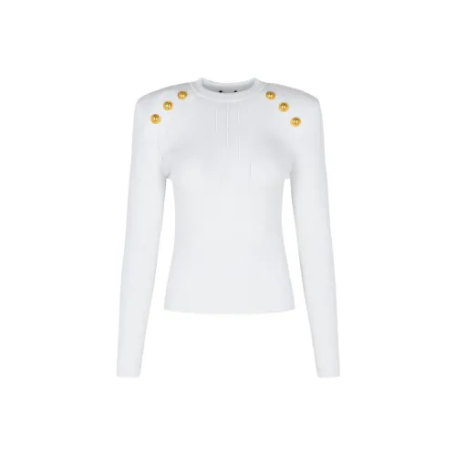 BALMAIN Белые Женские Свитеры