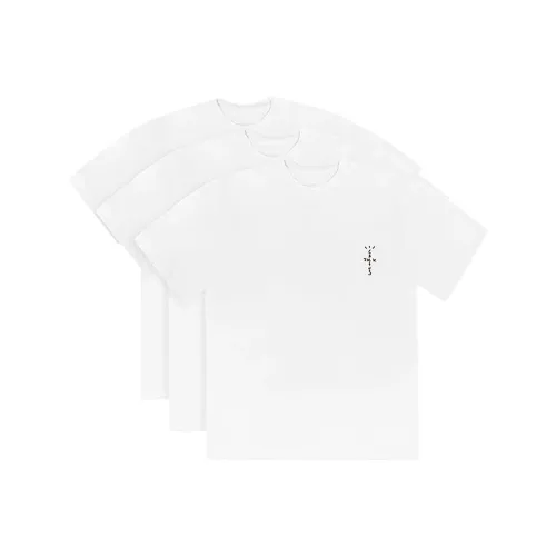 Travis Scott T-Shirt Женская 3 Пачка Белый