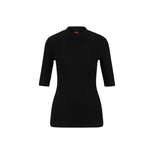 HUGO BOSS Черные Женские Футболки