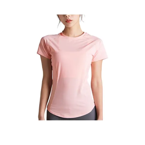 XEXYMIX Реглан-рукав Т-рубашка Женская Тропический Розовый