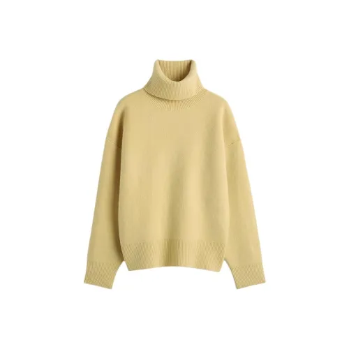 TOTEME FW24 Свитер Женский Мягкий Желтый