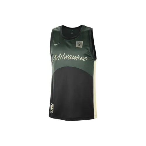 NBA x Nike Milwaukee Bucks 5 Start Баскетбольная Джерси Мужская Зеленая