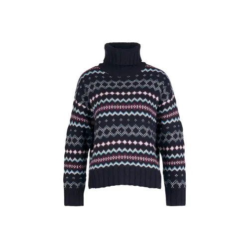 BARBOUR Fox Вязаная модель JUMPER Sweater Женские Marine Blue