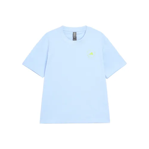 Adidas T-Shirt Женская Глянцевая Покрытие Синий