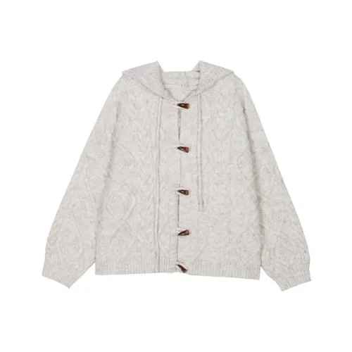 Ice Cream And Whale Свитер Женские Овсяный