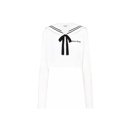 MIU MIU SS22 Рубашка Женская Белая