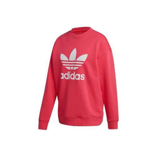 Adidas Originals TREFOIL CREW Толстовка Женская Энергия Пудра