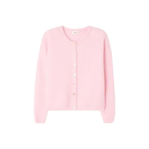 AMERICAN VINTAGE A.M SS25 Жилет Femme Vitow Свитер Женские Конфетный цвет Покрытый Розовый