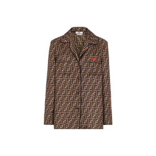 FENDI Коричневые Женские Рубашки