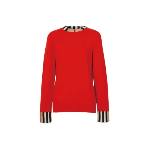 Burberry Кашемировый свитер женский красный