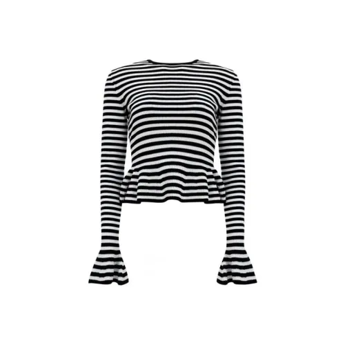 MaxMara Трикотаж Женский Черный Белый