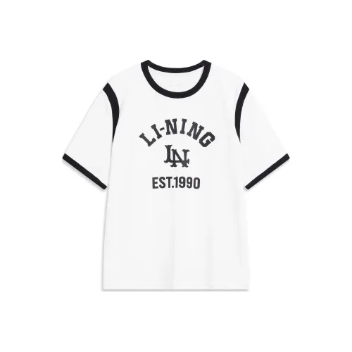 LINING Sports Life Collection Сливочный Женские Футболки