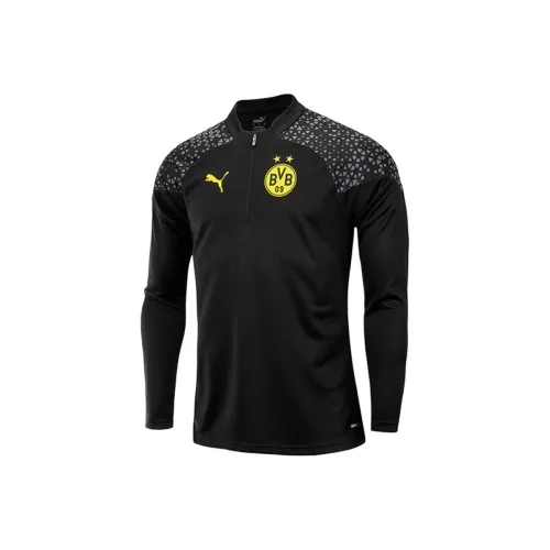 PUMA Черная Мужская Футбольная Джерси